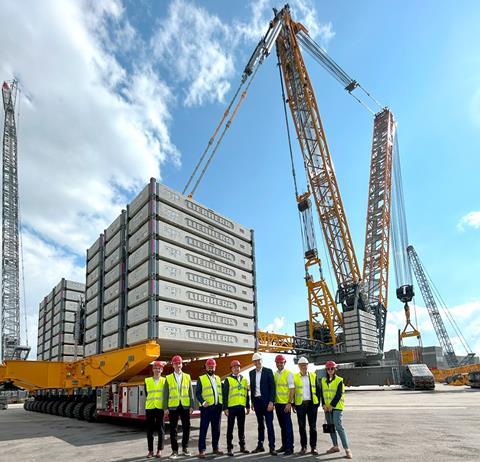 Denzai orders second LR12500-1.0 crawler crane 1