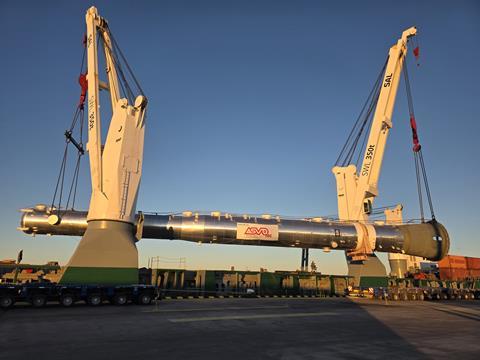Altius ships deethaniser column from Brazil to Argentina