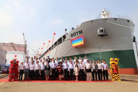 Chipolbrok christens MV Boym