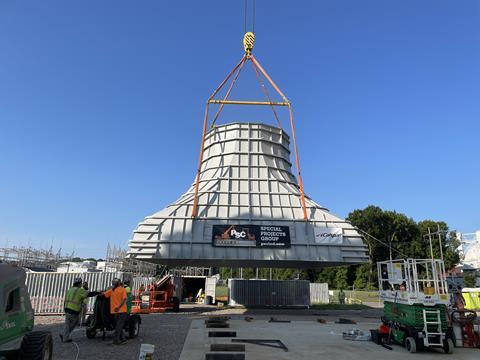 Modulift spreader beams used to develop NASA research facility