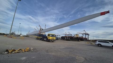Vanguard wind blade shunt trailer used for concurrent projects 1