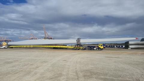 Vanguard wind blade shunt trailer used for concurrent projects 2