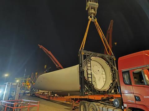 Express Global Logistics (EXG) successfully undertook the transportation of wind turbine generator components from China to India.