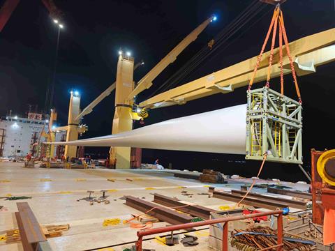 Protranser completes loading survey for turbine blades 1