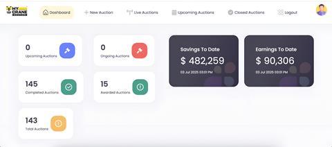 MyCrane launches auction feature