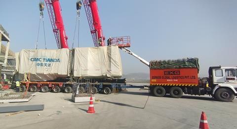 EXG transports key airport infrastructure components