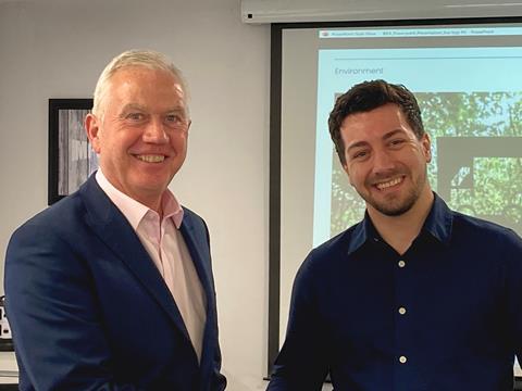 Sam Warren, right, is seen with Mike Jones, BIFA's policy advisor - sustainability & environment
