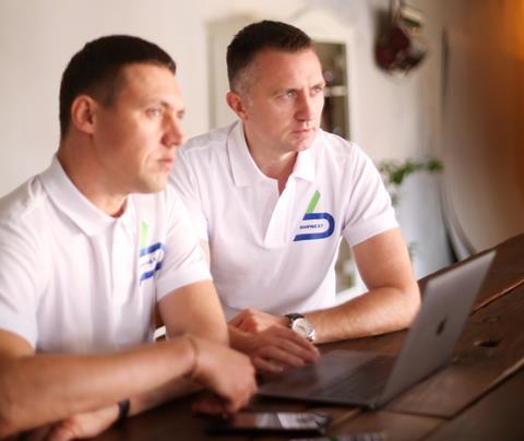 Sergey Semernev, ShipNext chief technical officer; and cAlexander Varvarenko, founder and ceo of ShipNext.