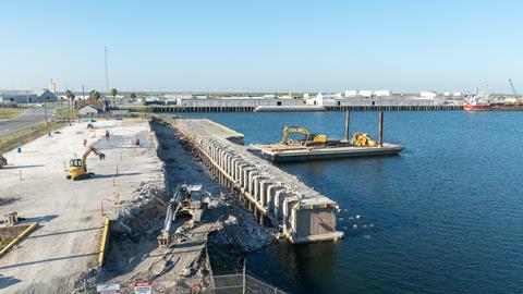 Reconstruction underway at Brownsville’s Cargo Dock 3