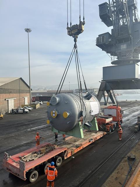 Cosmatos handles refinery equipment destined for Antwerp