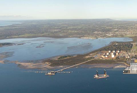 The port of Hastings in Victoria