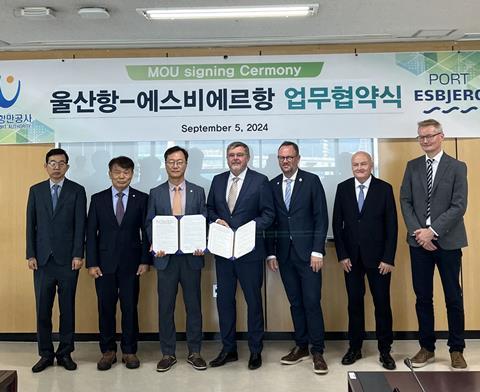 Port Esbjerg has entered into a strategic collaboration with the Port of Ulsan in Korea