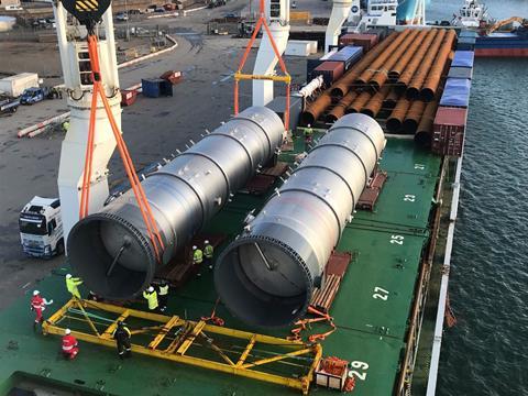 UAL transports pipes for an LNG plant on its recommenced service to East Africa.