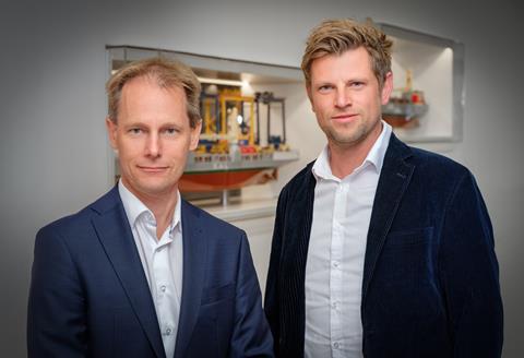 Hendrik Gröne, MD of HeavyLift@Sea, and Jakob Christiansen, Head of Research & Development, Retrofit & Newbuilding at the Harren & Partner Group