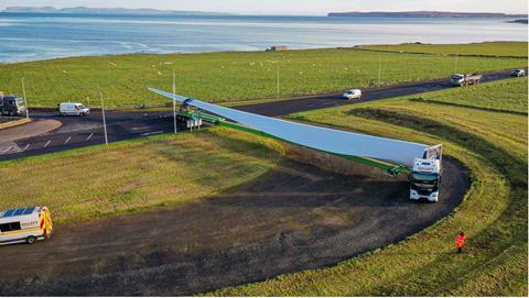 216 wind turbine components delivered to Limekiln project