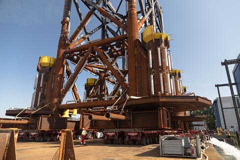 Mammoet supports load-out of equipment for N05-A platform in North Sea 2