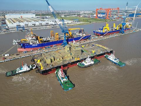 Drydocks World names and launches 5,000-tonne floating crane