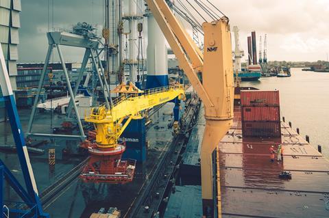 Iscotrans delivers offshore crane from Rotterdam to Las Palmas