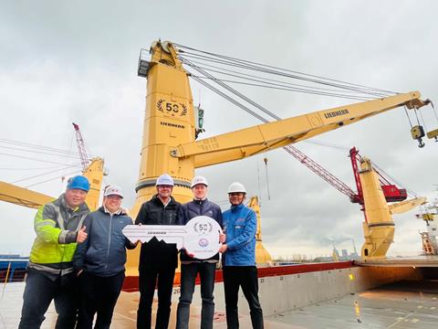 Briese Schiffahrts takes delivery of 50th LS 250 ship crane