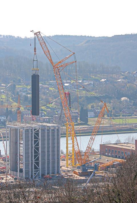 Sarens successfully completes heavy lifting operations at Belgian power plants