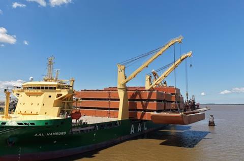 AAL Shipping moves 16 barges from Brazil to Uruguay