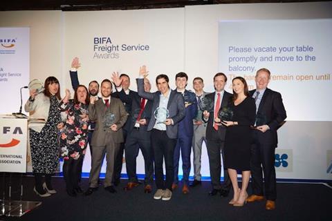 Award winners from a previous BIFA Freight Service Awards presentation lunch (1)