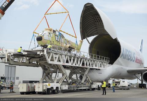 Airfreight -beluga-transport-test-loading