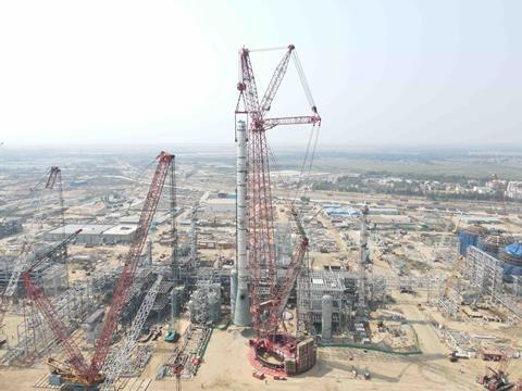 mammoet ptc pt 50 ring crane paradip india refinery web 