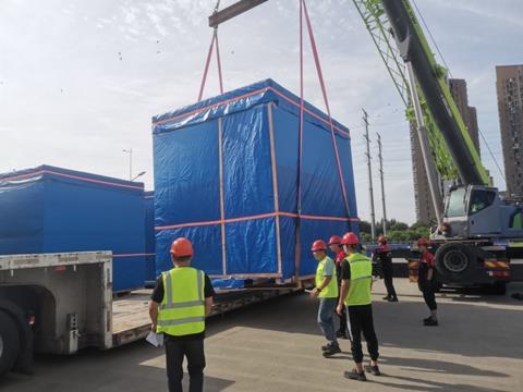 Protranser-3.The operation process of loading on trucks-1
