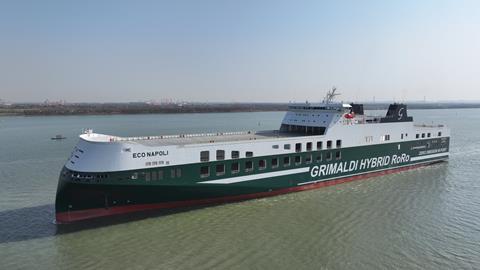 Grimaldi takes delivery of Eco Napoli