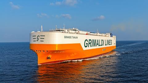 Grimaldi takes delivery of Grande Tianjin 1