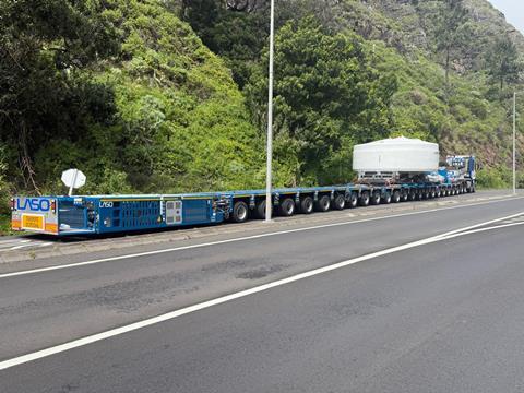 Laso transports generator on Madeira