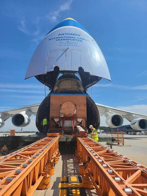 Antonov Airlines has delivered a power plant rotor onboard one of its AN-124s from Atlanta, USA to Nagoya, Japan.