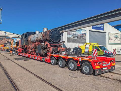 Historic locomotive back on track with Faymonville