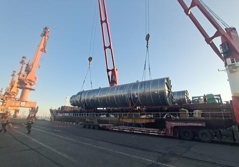 EXG transports 1,400 tonnes of cargo from China to India
