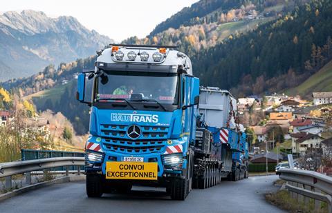 Felbermayr deploys Goldhofer trailer for Austrian hydropower plant move 2