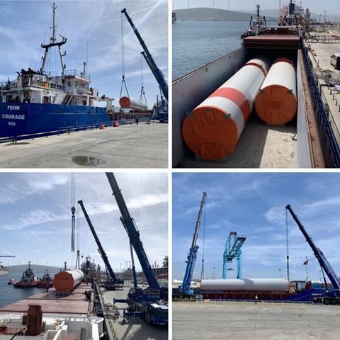 Fehn Courage utilised for wind energy shipment