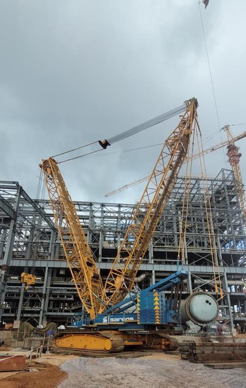 Sarens Proudly Performs Lifts For Kamoa Copper Smelter Project In The DRC