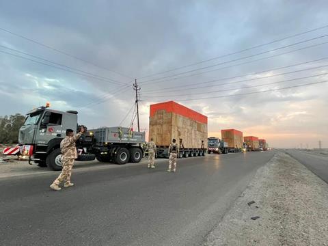 Al Faris iraq heavy lift overland transport 