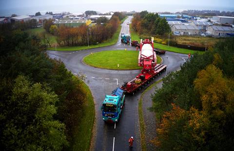 Allelys hauls generator and transformer to Rothienorman