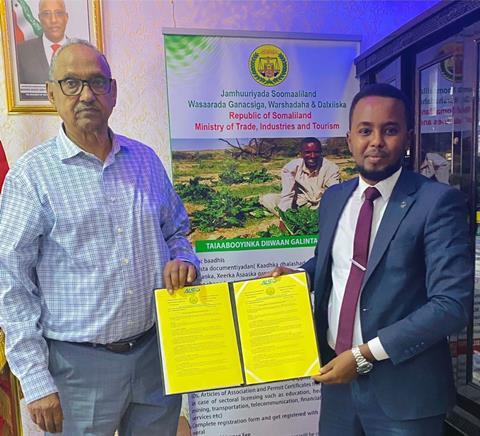 ALS Worldwide Group signing an MoU with the government of Somaliland