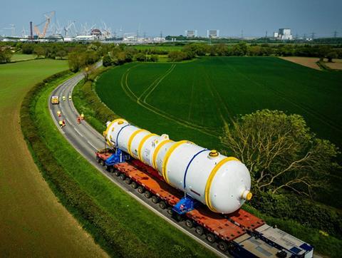 First steam generator arrives at Hinkley Point C