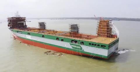 SAL launches second Orca heavy lift vessel