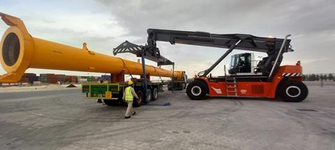 JSL handles suction pipe transport