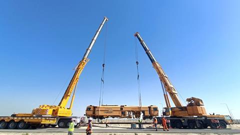 Al Faris calls on Liebherr cranes for railway moves