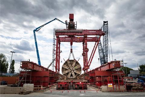 Mammoet excavate hs2 TBM