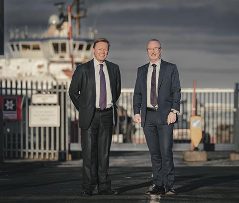Pic Charles Hammond and Stuart Wallace of Forth Ports