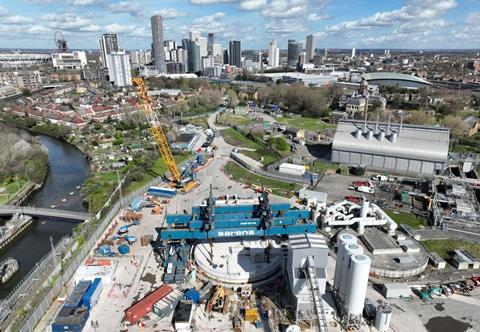 Sarens completes Thames Tideway scope with slab installation