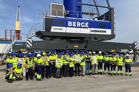 Bergé receives Liebherr LHM 550 as part of Tarragona upgrade