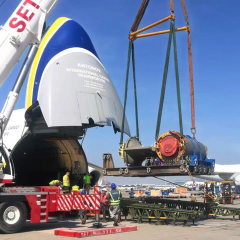 Antonov and FCF transport oversized Arctic cruise equipment